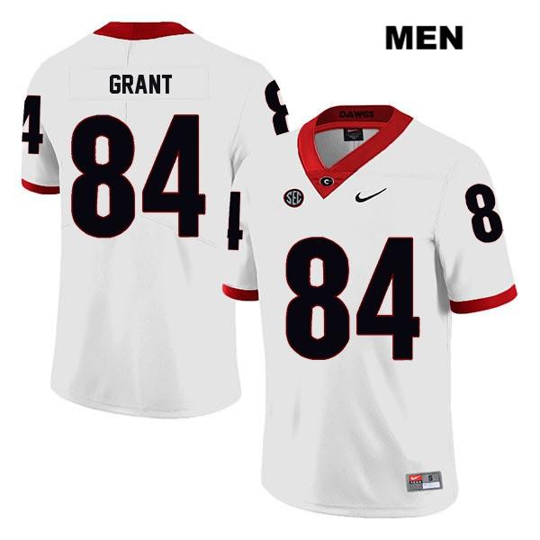 Georgia Bulldogs Men's Walter Grant #84 NCAA Legend Authentic White Nike Stitched College Football Jersey WKU0056DE